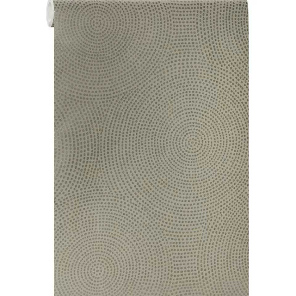 Kwantum Behang Indy Beige | Vliesbehang