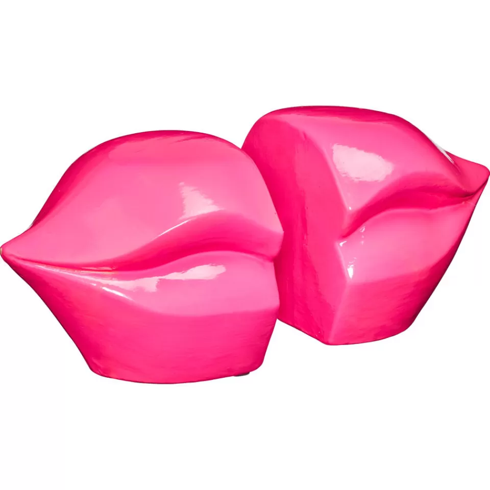 Kwantum Boekensteun Lips Fuchsia | Decoratie Beelden