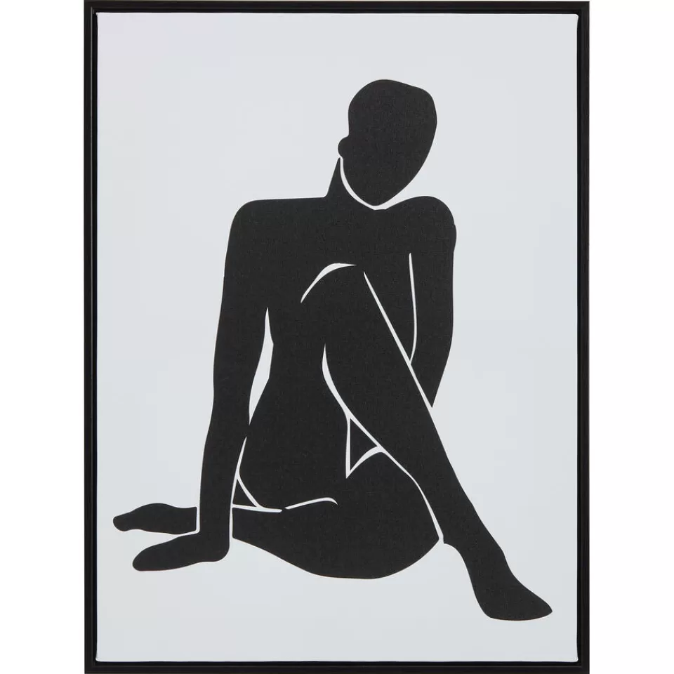 Kwantum Canvas Woman Zwart | Wanddecoratie