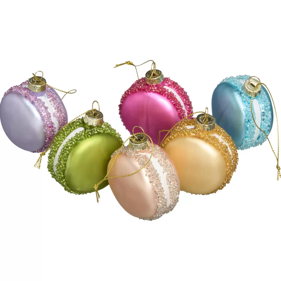 Kwantum Kerstballen Macaron Multicolor - 6 Stuks | Kerstballen & Kerstornamenten