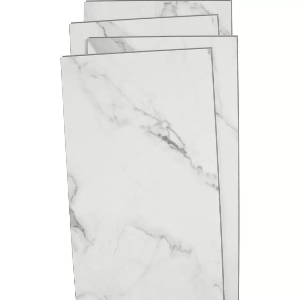 Kwantum Klik PVC Marble Wit Tegel XL Plank | Klik Pvc-Vloeren