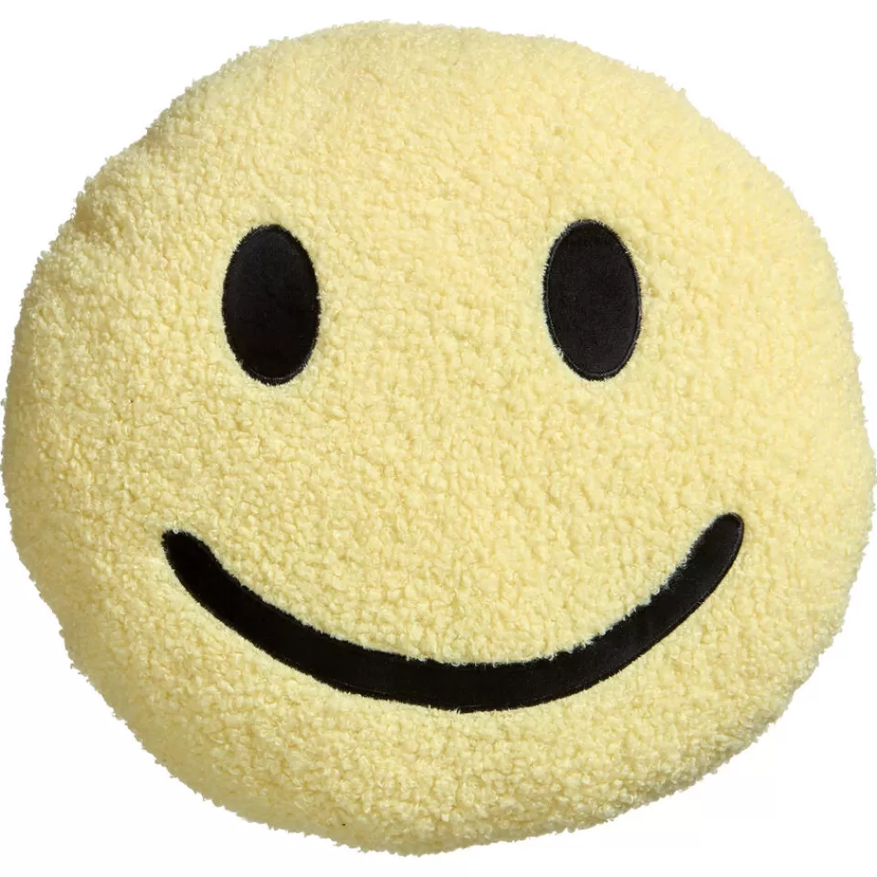 Kwantum Kussen Smiley Geel Ø35 Cm ø 35 Cm | Sierkussens