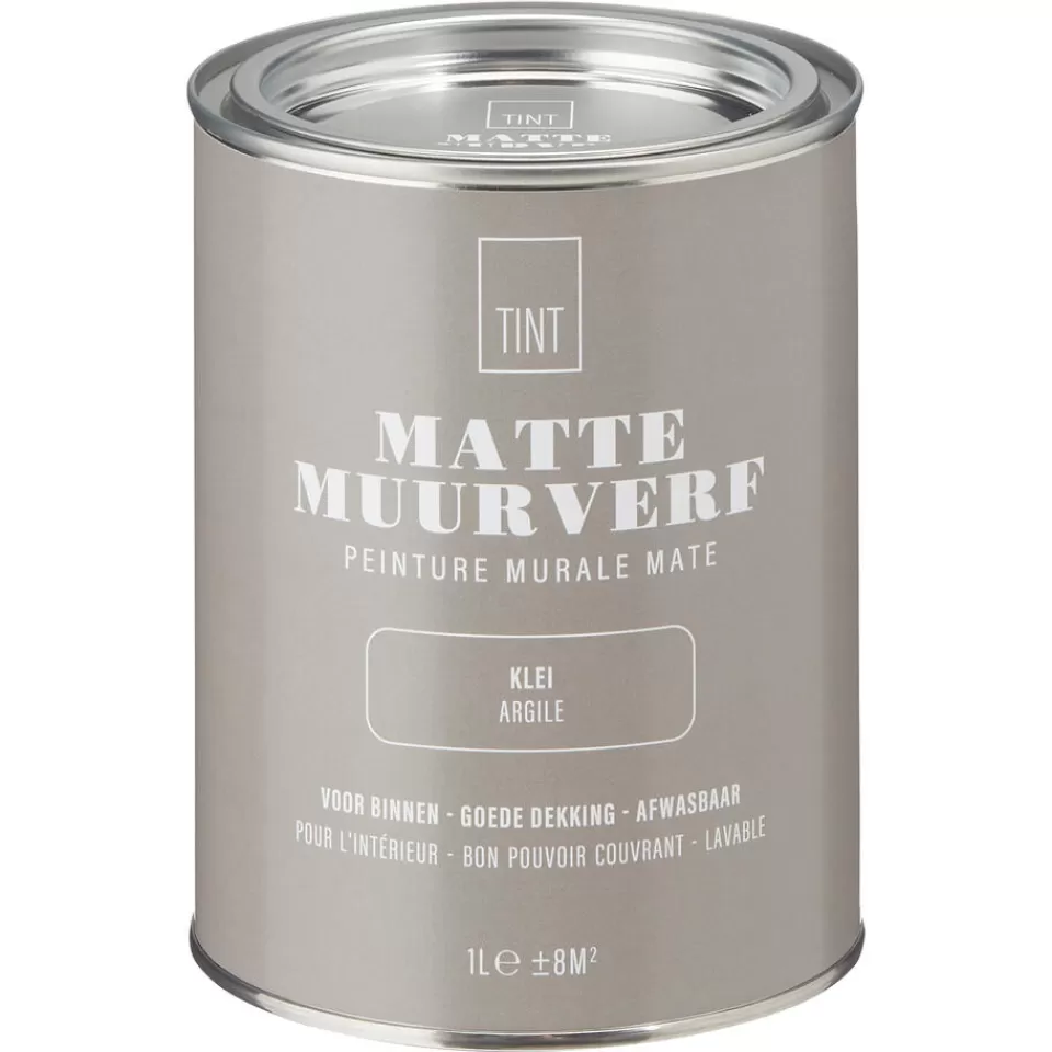 Kwantum Muurverf Mat Klei 1 L | Muurverf