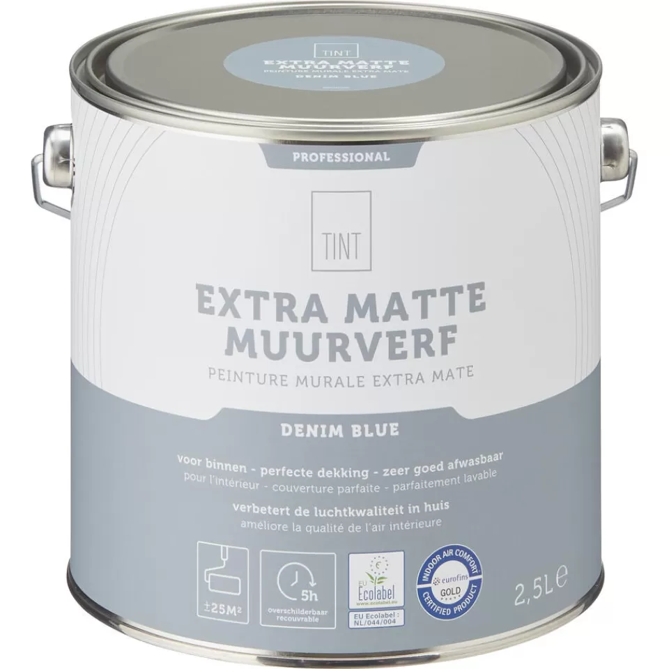 Kwantum Muurverf Professional Denim Blue 2.5 L | Muurverf