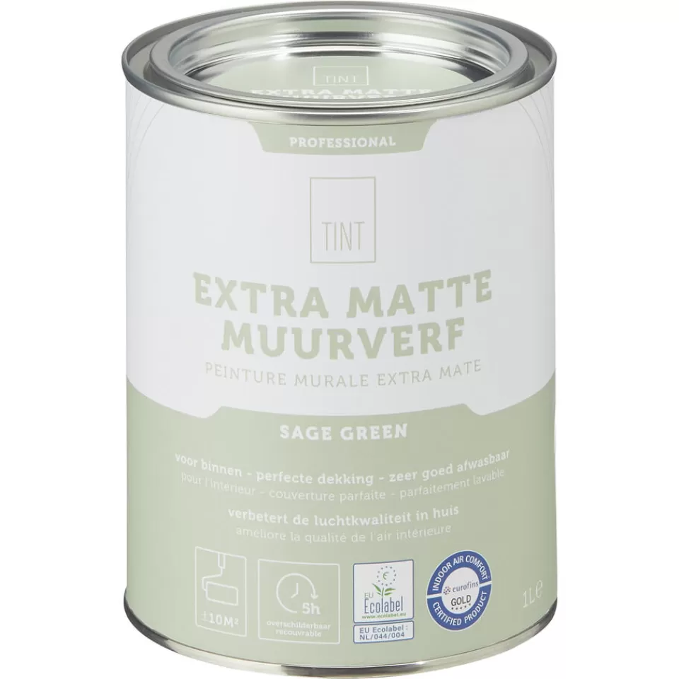 Kwantum Muurverf Professional Sage Green 1 L | Muurverf