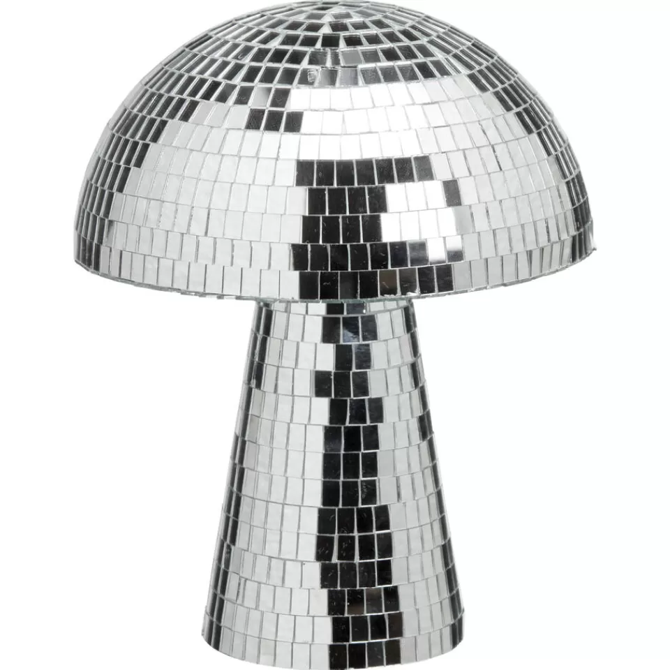 Kwantum Object Paddenstoel Disco Zilver - 20x20x24 Cm | Kerstdecoratie | Decoratie Beelden