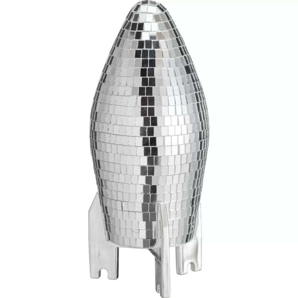 Kwantum Object Raket Disco Zilver | Kerstdecoratie | Decoratie Beelden