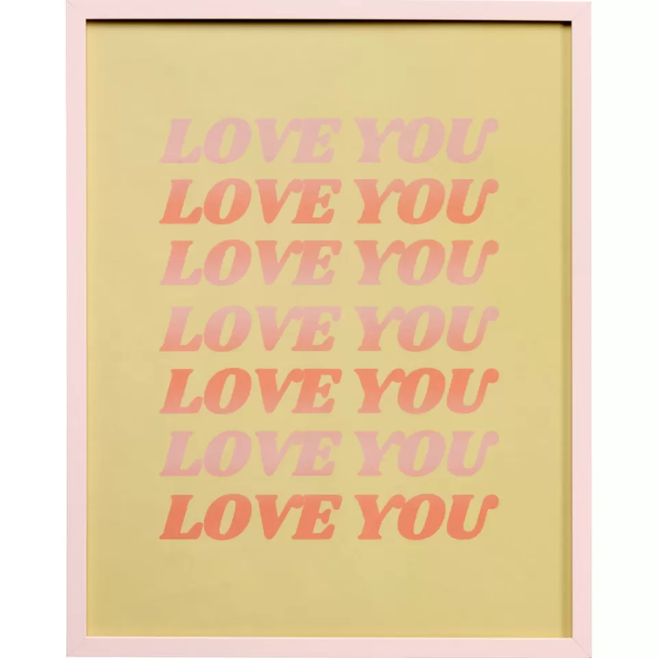 Kwantum Poster Love You 40x50 Cm | Wanddecoratie