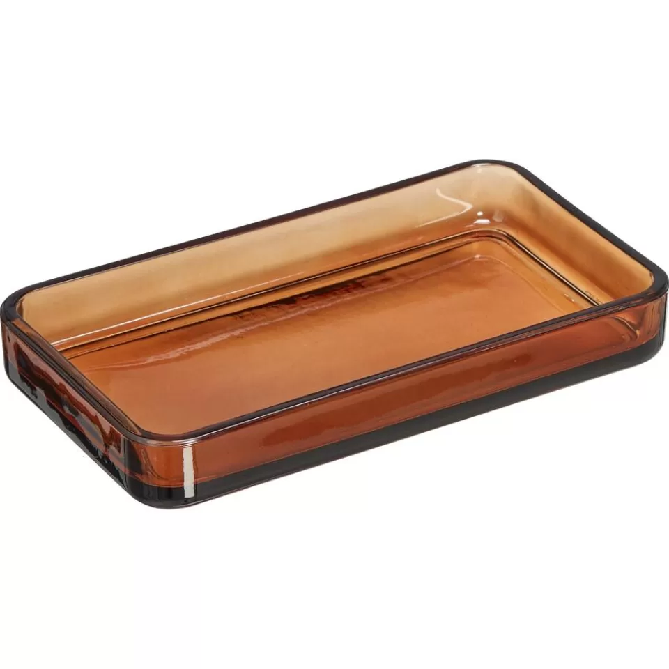 Kwantum Tray Apothekersglas Bruin | Badkameraccessoires