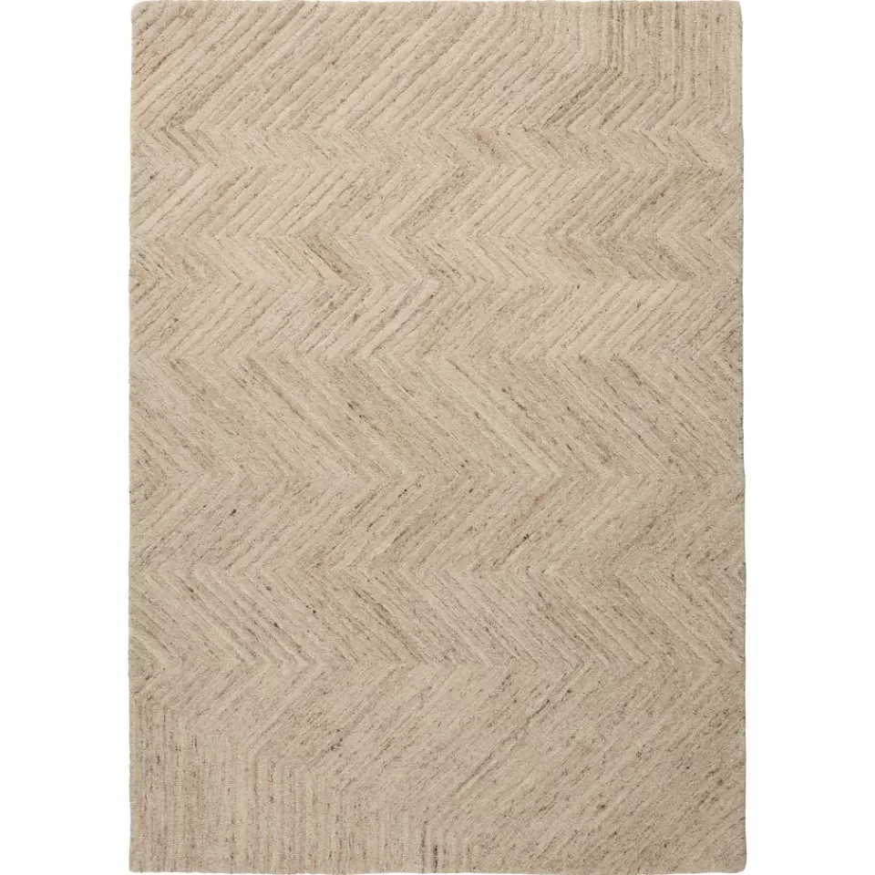 Kwantum Vloerkleed Zigzag Zand 190x280 Cm | Vloerkleden | Vloerkleden Woonkamer