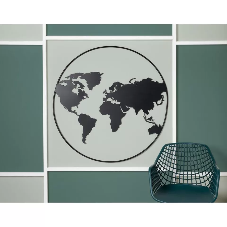 Kwantum Wanddecoratie El Mundo Zwart | Wanddecoratie