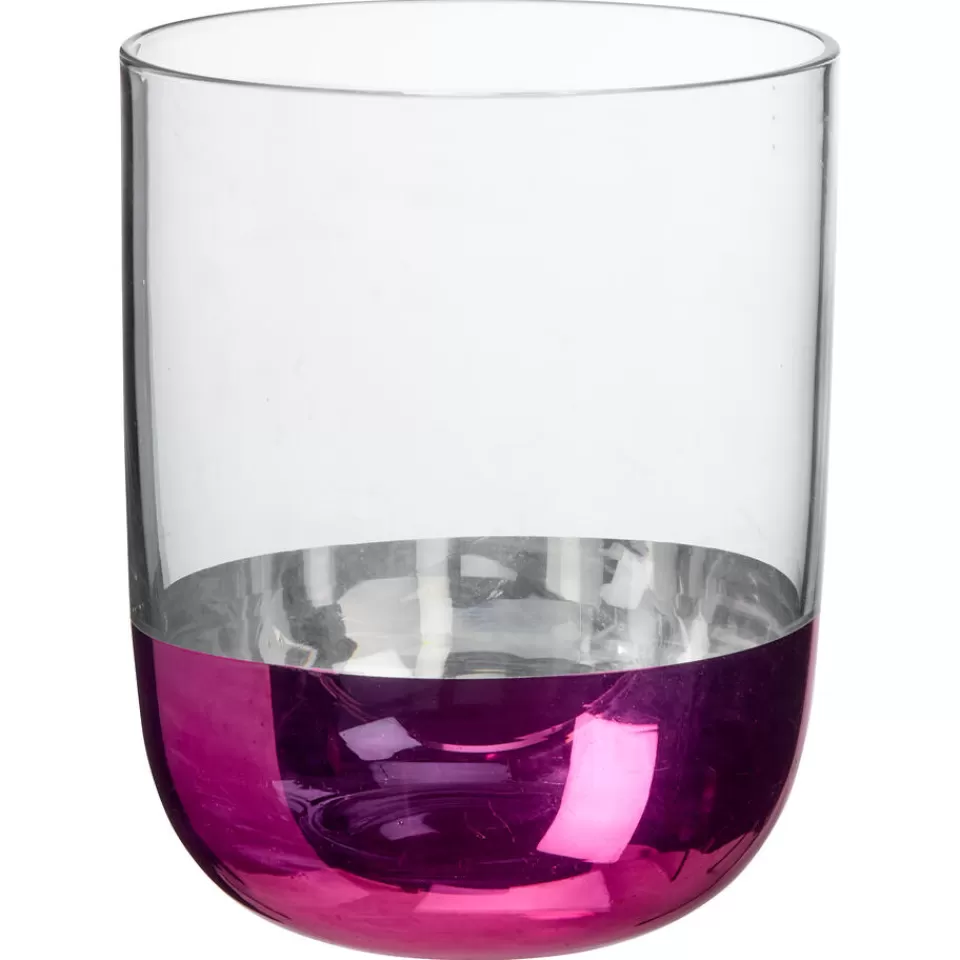 Kwantum Waterglas Sereen Metallic Roze - 350ml | Kerstservies | Glazen